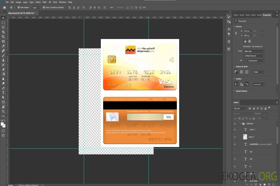 Sénégal Carte électronique visa Attijariwafa Bank template Sénégal Carte électronique visa Attijariwafa Bank template
